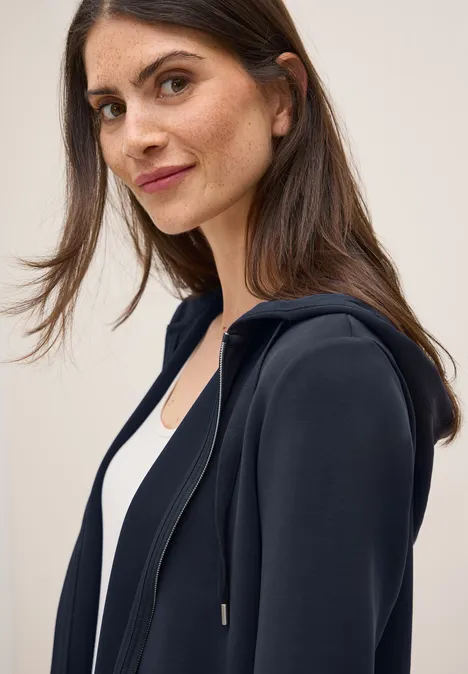 Softe Kapuzenjacke urban dark blue