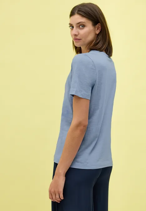 T-Shirt mit Artwork mountain blue