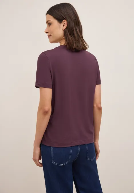 Shirt mit Print mulberry red