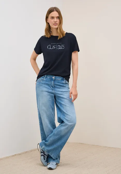 T-Shirt mit Wording urban dark blue
