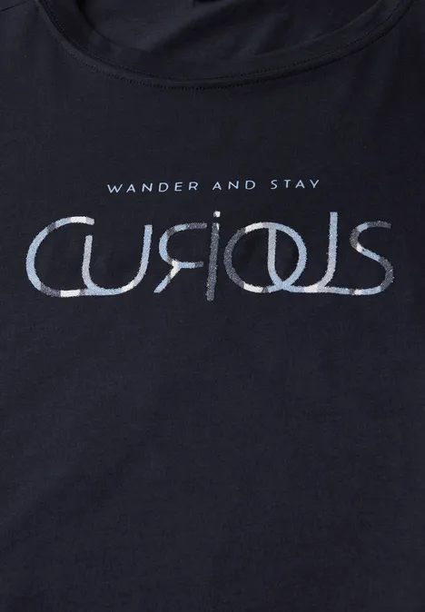 T-Shirt mit Wording urban dark blue
