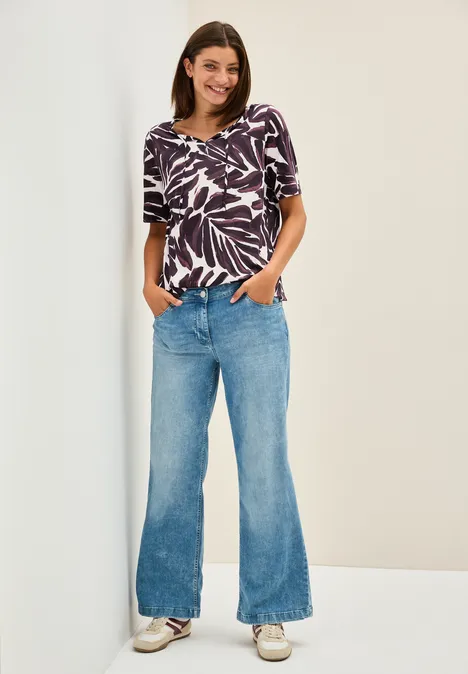 Shirt im Tunika-Look mulberry red