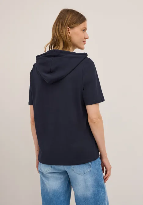 Kapuzenshirt mit Wording urban dark blue