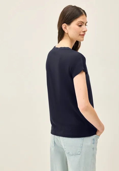 Shirt mit Tapedetail urban dark blue