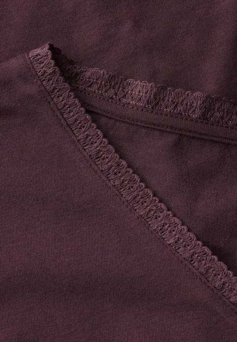 Shirt mit Tapedetail mulberry red