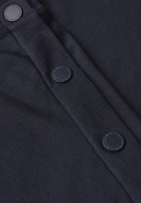 T-Shirt mit Knopfdetail urban dark blue