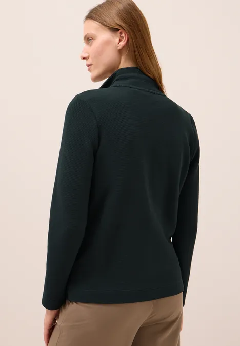 Leichte Ottoman Jacke ink green