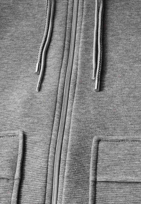 Leichte Ottoman Jacke sporty grey melange