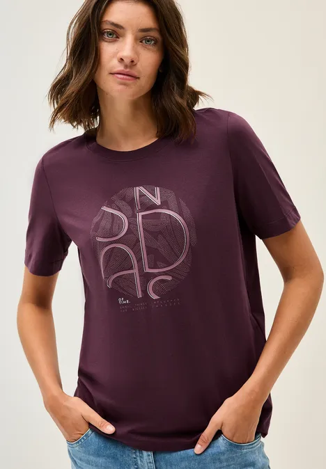 T-shirt avec artwork mulberry red