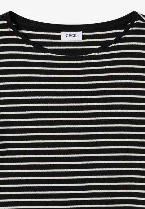 Gestreiftes Shirt Black