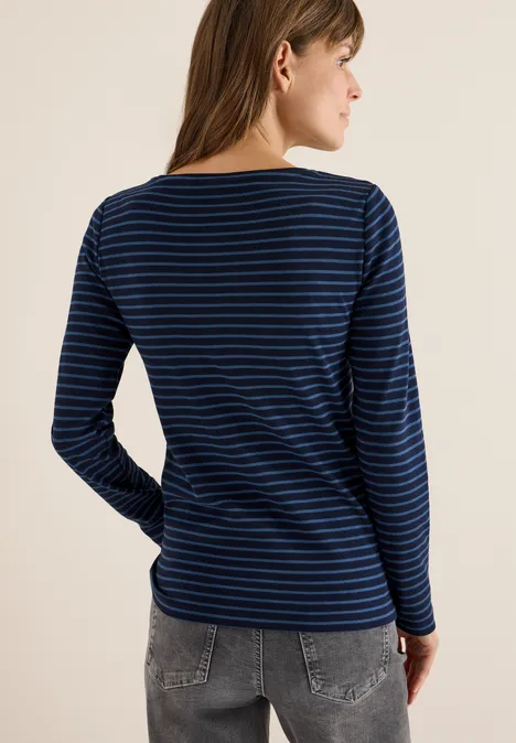Gestreiftes Shirt urban dark blue