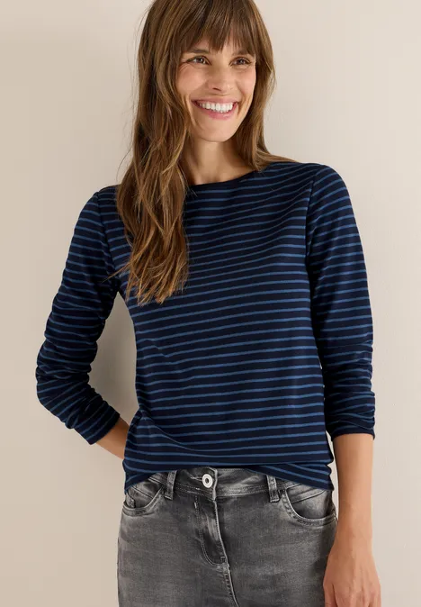 Gestreiftes Shirt urban dark blue