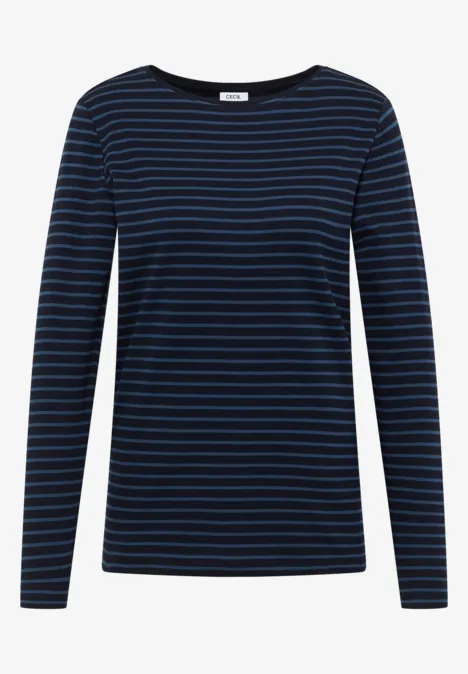 Gestreiftes Shirt urban dark blue