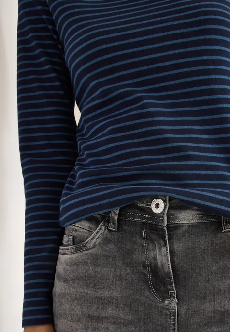 Gestreiftes Shirt urban dark blue