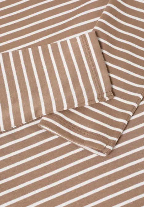 Gestreiftes Shirt natural taupe