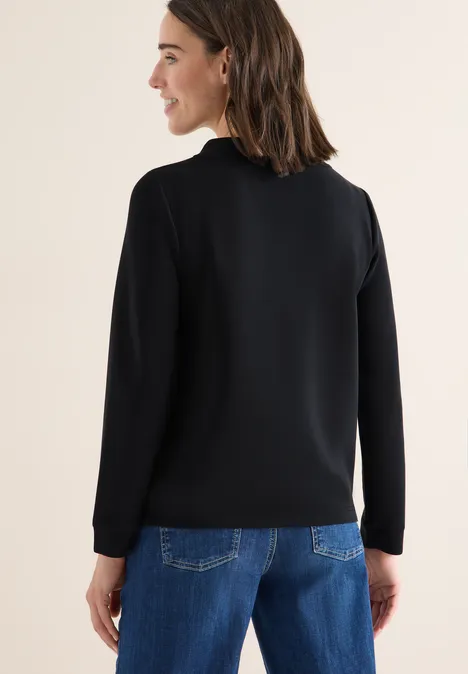 Shirt met borduursel Black