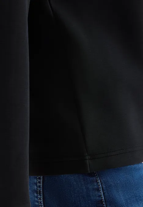 Shirt met borduursel Black