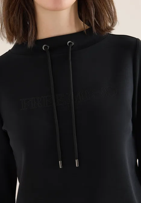 Shirt met borduursel Black