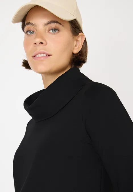 Shirt met grote kraag Black