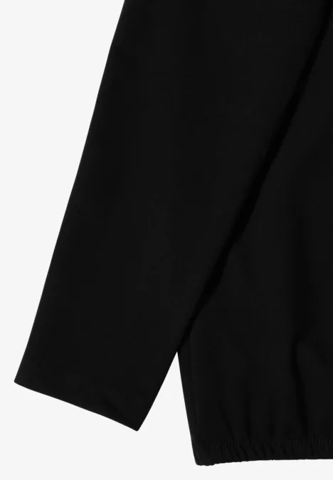 Shirt met grote kraag Black