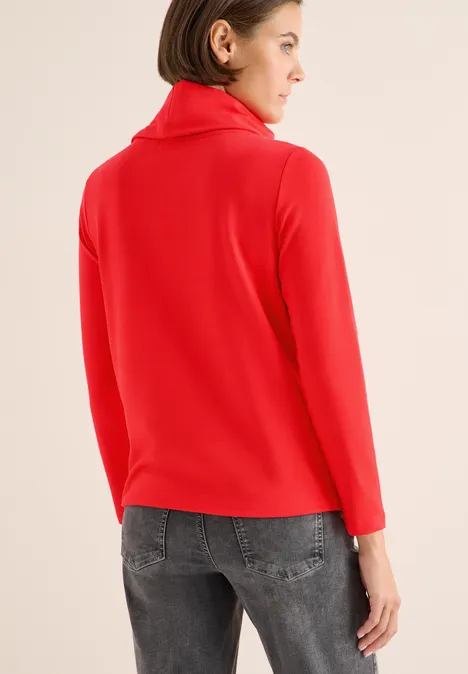 Shirt met grote kraag pumpkin orange