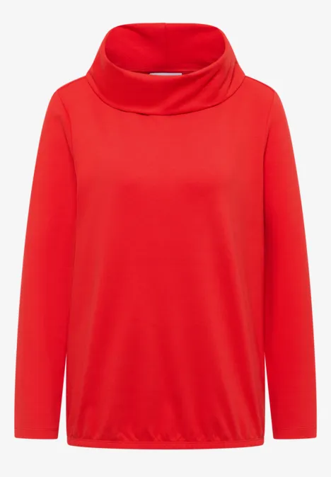 Shirt met grote kraag pumpkin orange