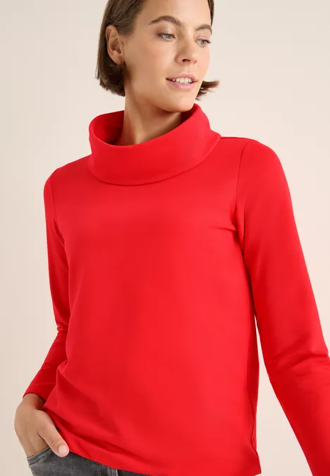 Shirt met grote kraag pumpkin orange