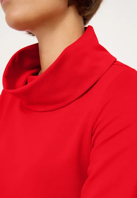 Shirt met grote kraag pumpkin orange