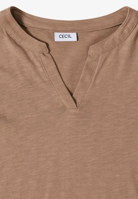 Shirt im Tunika-Look natural taupe