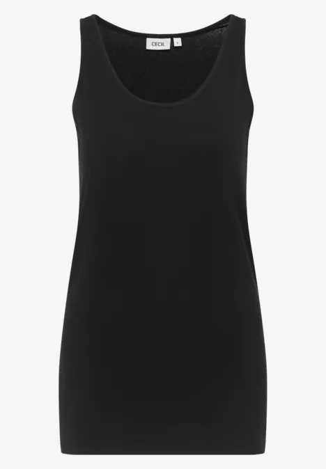 Langes Basic Top Black