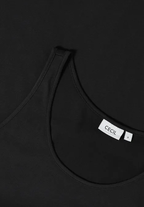 Langes Basic Top Black