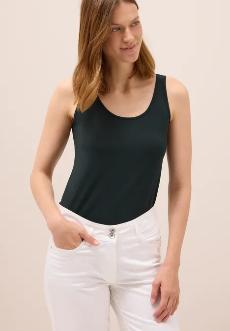 Langes Basic Top ink green