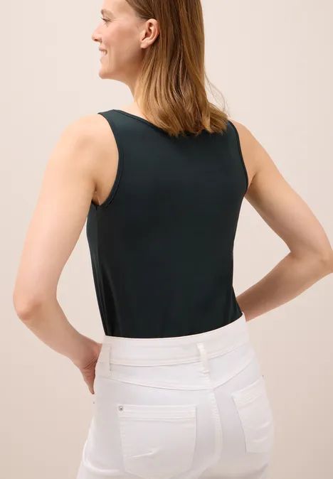 Langes Basic Top ink green