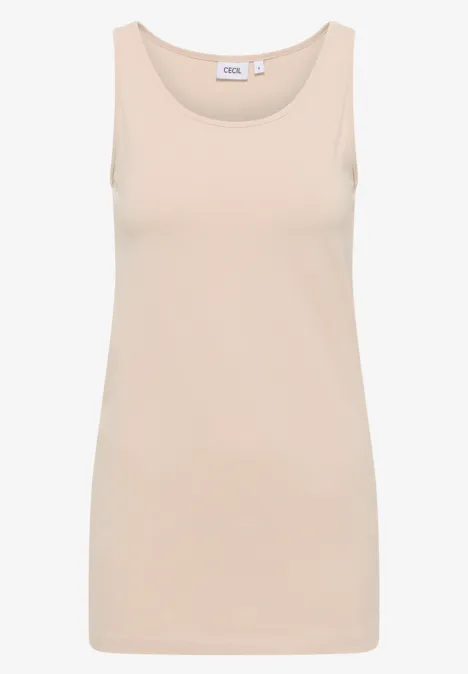 Long top de base oat milk beige