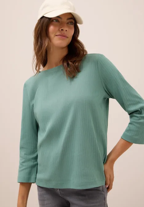 Basic Ripp-Shirt jewel green