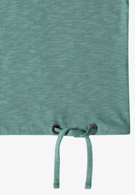 Slub Shirt mit Rundhals jewel green
