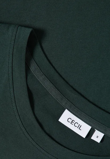 T-Shirt mit Wording Artwork ink green