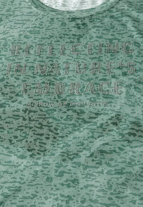 Ausbrenner Wording Shirt ink green