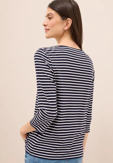 Gestreiftes Shirt urban dark blue