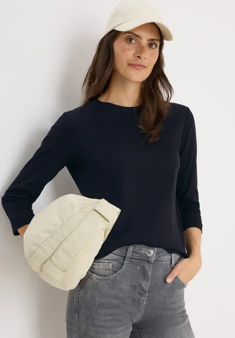 Shirt mit Rippstruktur urban dark blue