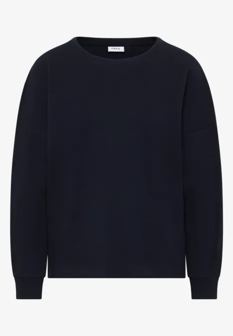 Shirt mit Rippstreifen urban dark blue