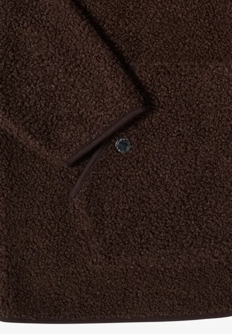 Softe Jacke mit Zipper macchiato brown Softe Jacke mit Zipper macchiato brown