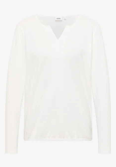 T-shirt au look tunique vanilla white