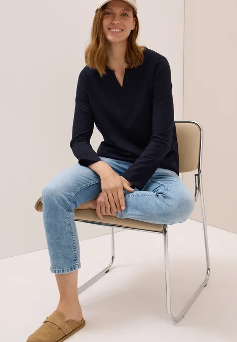 Shirt im Tunika-Look urban dark blue