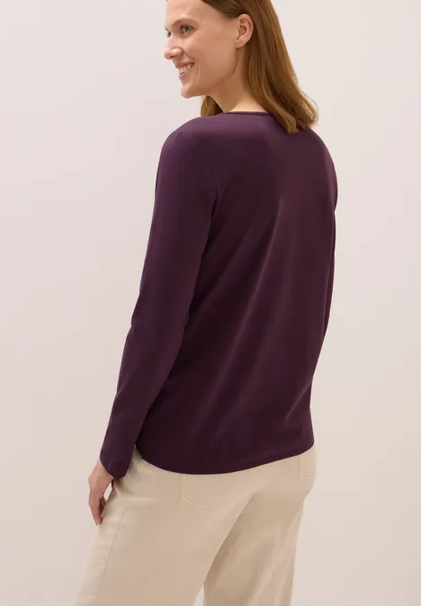 Shirt im Tunika-Look eggplant red