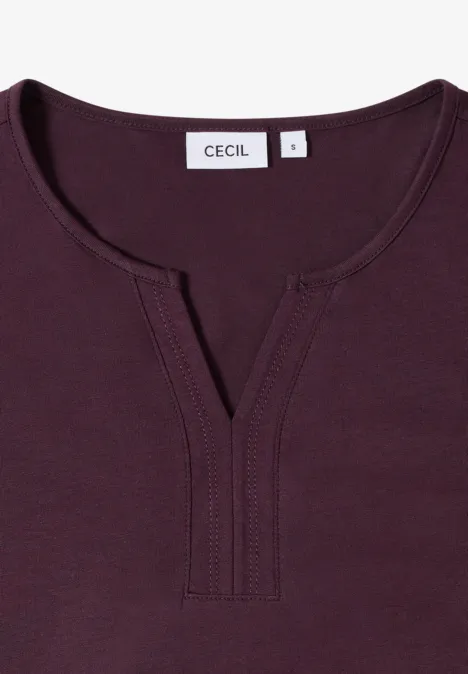 Shirt im Tunika-Look eggplant red