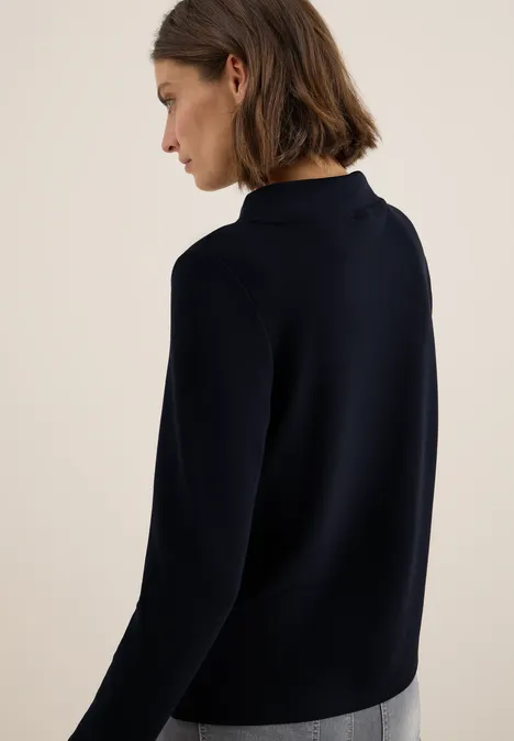 Funnel Neck Shirt urban dark blue