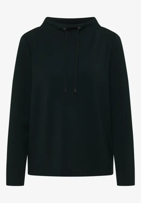 Funnel Neck Shirt ink green