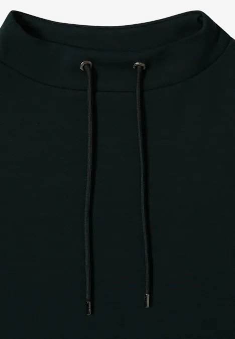 Funnel Neck Shirt ink green
