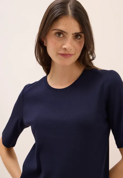 Basic Ripp T-Shirt urban dark blue